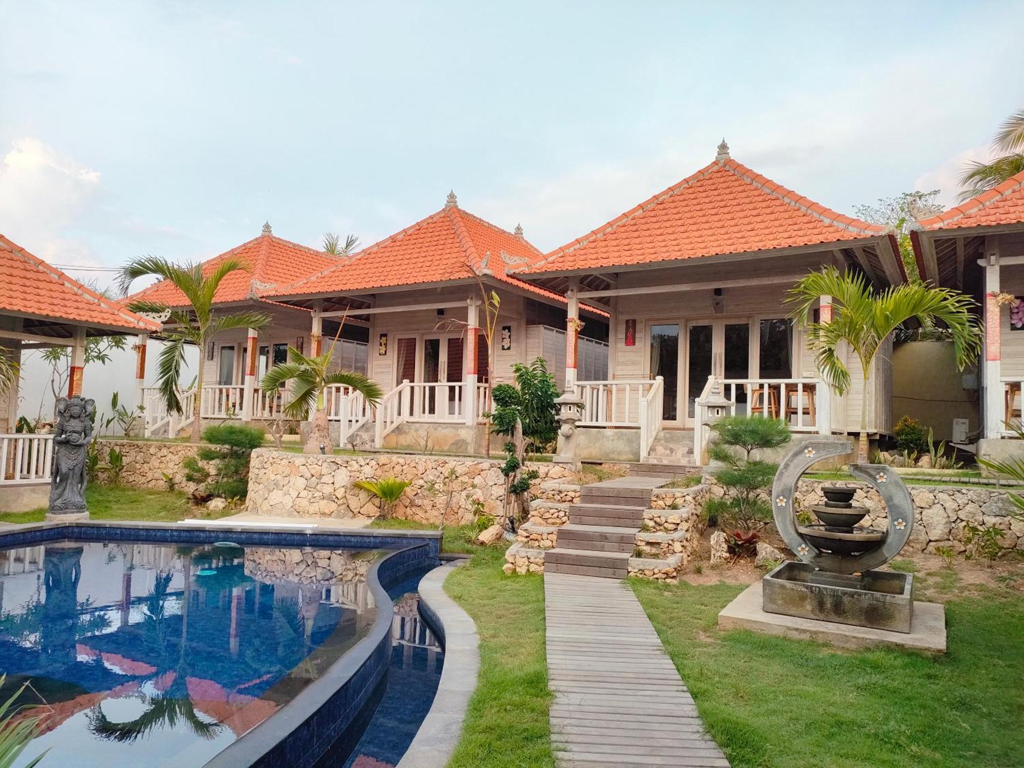 Blue Sky Villa Ceningan Lembongan Exterior foto