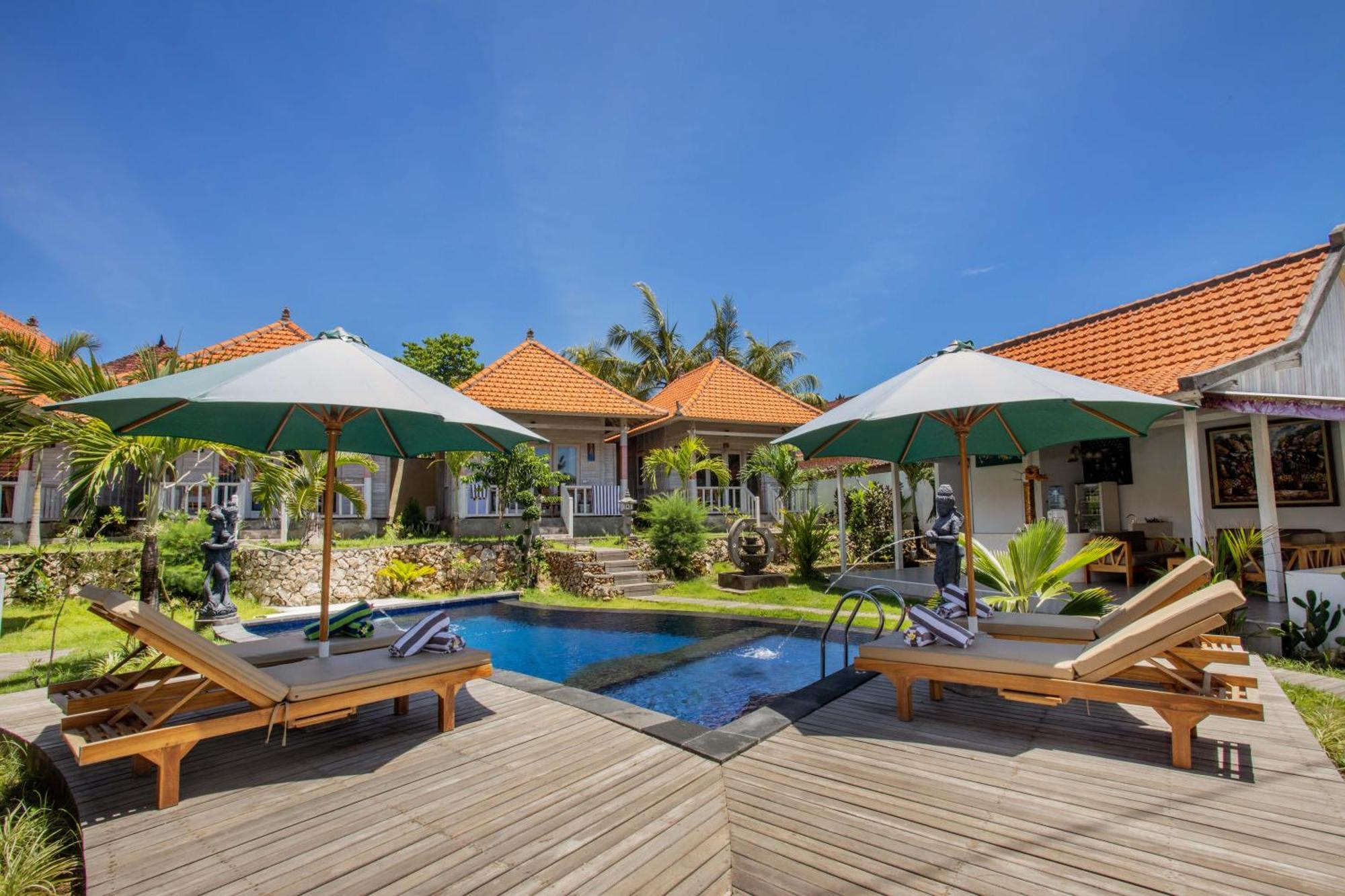 Blue Sky Villa Ceningan Lembongan Exterior foto