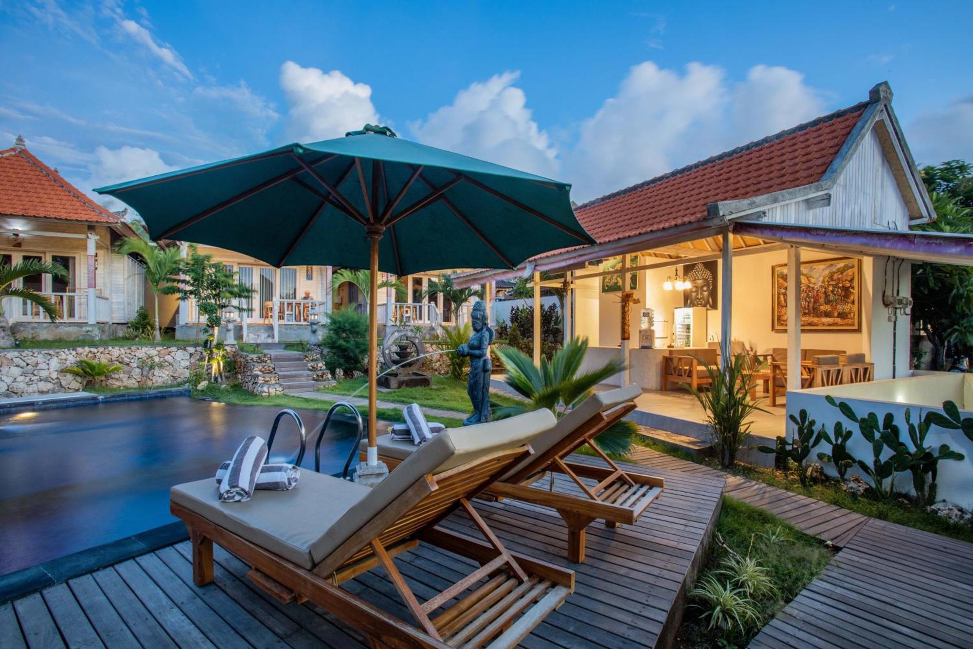 Blue Sky Villa Ceningan Lembongan Exterior foto
